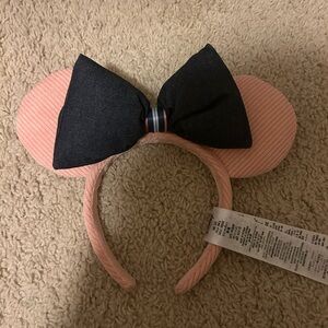 Disney Parks Pink Corduroy Ear Headband